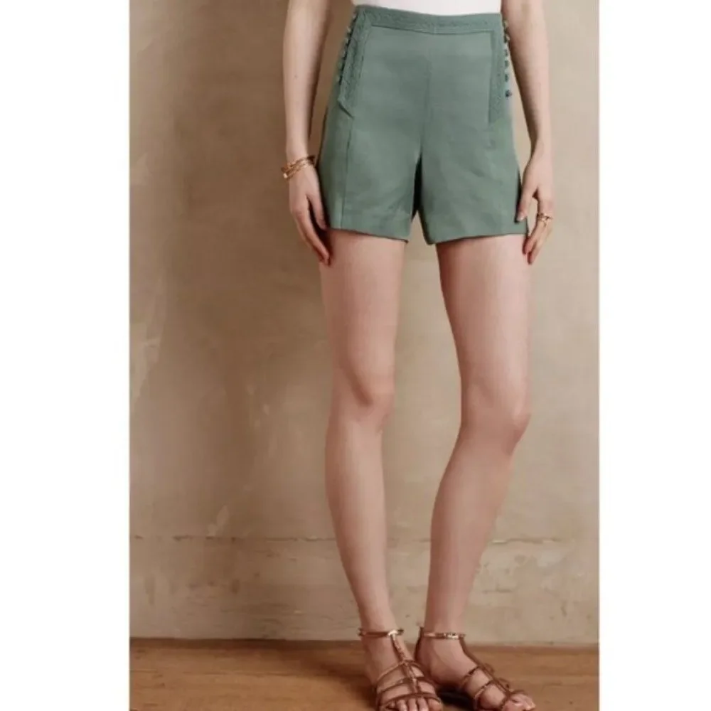 Anthropologie Elevenses Sailor Shorts Shorts (Size 6) - Picture 2 of 8